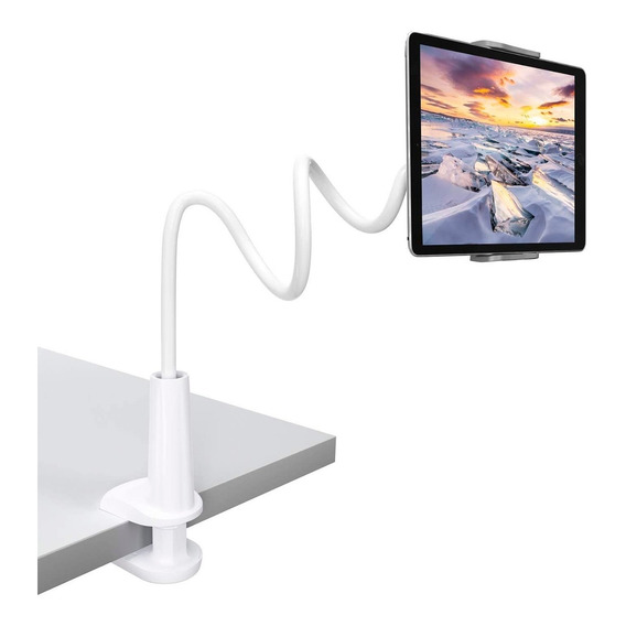 Soporte Para Tablet Ajustable Con Pinza Mesa Cama Escritorio