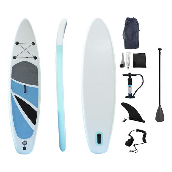 Tabla Stand Up Paddle Sup 320 + Remo + Inflador + Bolso Color Blanco