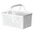 Cesta rectangular con asa blanca, 40 x 27 x 20 cm, Paramount