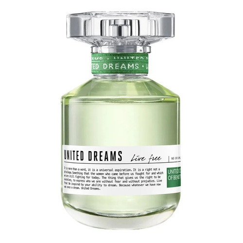 Benetton United Dreams Live Free EDT 80 ml para  mujer