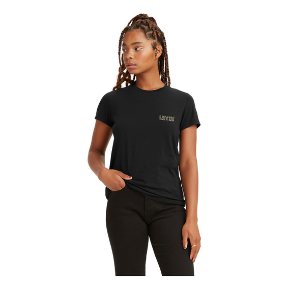 Polera Mujer Regular Fit Lisa Negro Levis 17369-2497