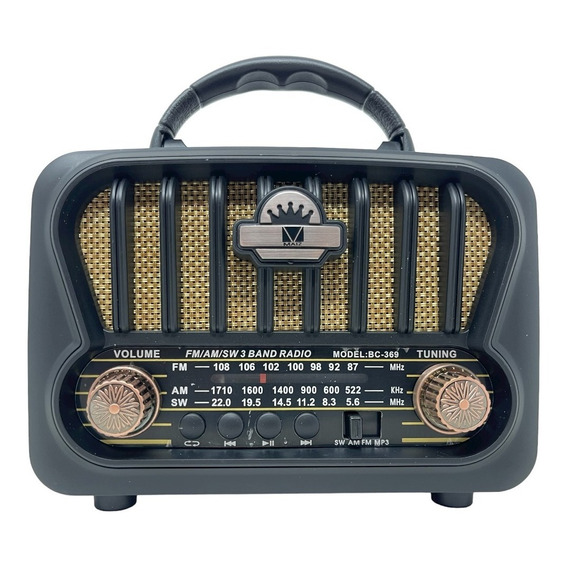 Radio Am Fw Sw Usb Bluetooth Mp3 Tf Vintage Retro Recargable