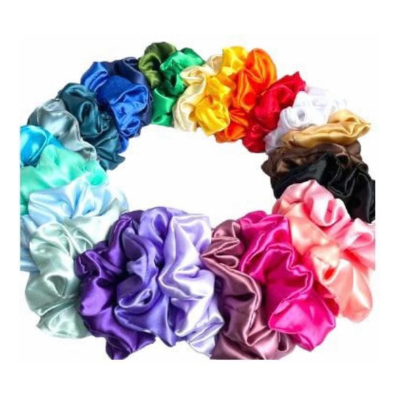 Kit X20 Scrunchies + 6 Bolsitas Satin