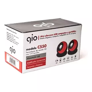 Mini Cornetas Gio C550 Usb 3.5mm Laptop Desktop Pc Nuevas