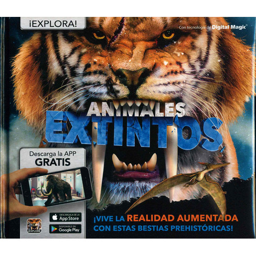 Realidad Aumentada: Animales Extintos, de De, Camilla. Serie Realidad Aumentada: Jurassic World Editorial Silver Dolphin (en español), tapa dura en español, 2020