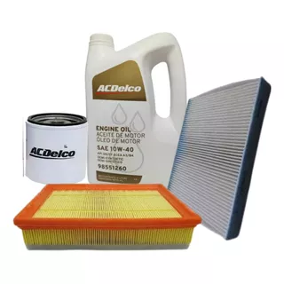 Kit Filtros Chevrolet Onix Prisma + Aceite Semisint Acdelco