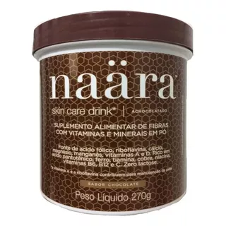 Naara Beauty Drink Colágeno Hidrolisado De Chocolate 270g Sabor Chocolate