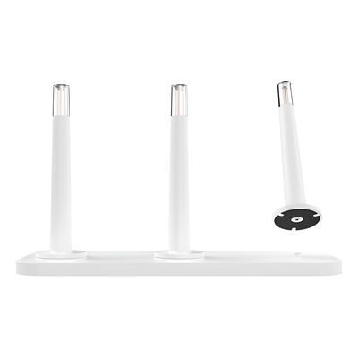 Kit X3 Velador De Mesa Candle + Base De Carga Blanco Mc