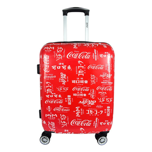 Maleta Coca Cola® Rígida Pc Chica 20 Inch Carry On Avion Color Rojo