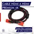 Cable Hdmi Mallado 1.5 Metros Oro Audio Video Tv Hd 1080p 4k