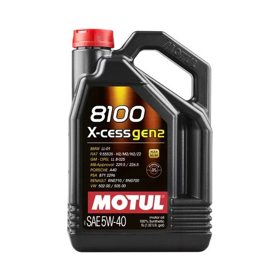 Motul 8100 X-cess  Gen2  5w40 Sintético X 5lts Original 