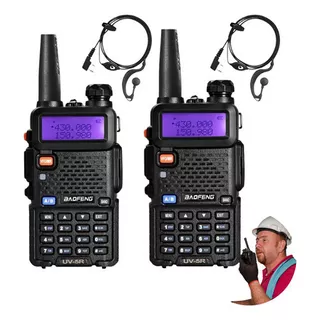 Walkie-talkie Baofeng Tri Banda Uv-5re Y Frecuencia Vhf/uhf/mhz - Negro 220v-240v