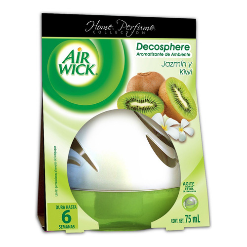 Aromatizante Air Wick® Decosphere® Aroma Jazmín Y Kiwi 75 Ml