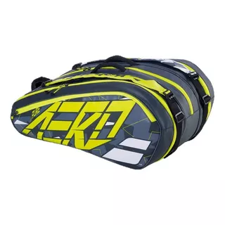 Raqueteira Babolat Pure Aero X12 Preto E Amarelo