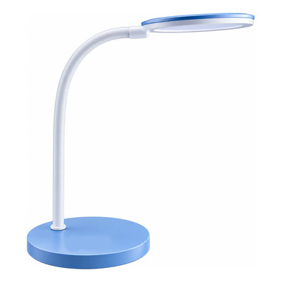 Lampara Escritorio Bonnie Azul Led 7w Mesa Deco Dimerizable Azul