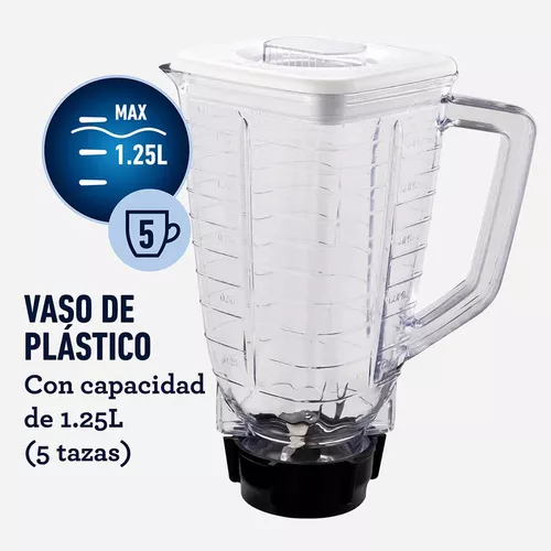 Licuadora Philips Hr2127/90 550w /jarra De 2l Plastico/ Tritura Hielo/ 2  Vel.+pulsador/color Negro