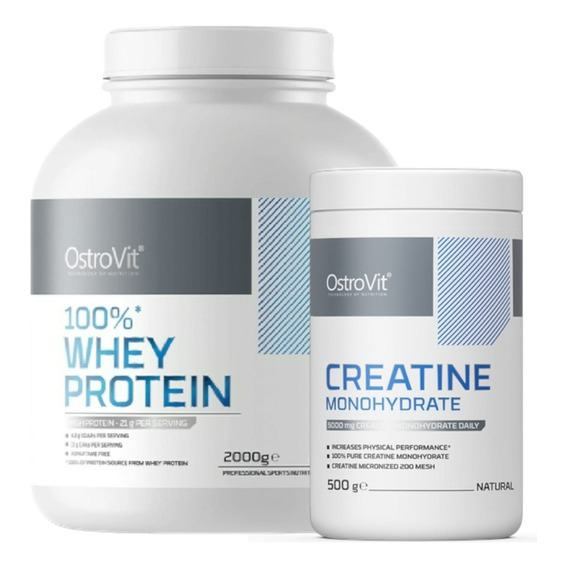 Pack Proteina 100% Whey 66sv + Creatina 500g - Ostrovit