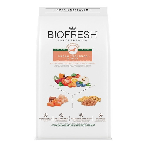 Alimento Biofresh Super Premium BIOFRESH para perro adulto de raza mini y pequeña sabor carne, frutas y vegetales en bolsa de 10.1kg