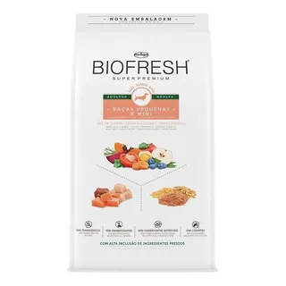 Alimento Biofresh Super Premium Para Cachorro Adulto De Raça Mini E Pequena Sabor Carne, Frutas E Vegetais Em Sacola De 10.1kg