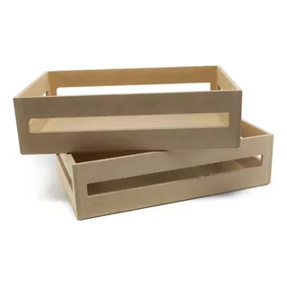 Bandejas Cajones Cajas 20x30x8cm Desayunos Fibrofacil X10und