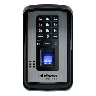 Porteiro Eletrônico 13 Tecla Xpe 1013 Biometria Intelbras Cor Preto 110v/220v