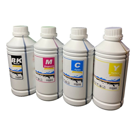 Pack 4 Litro De Tinta Cmyk Para Impresoras Epson Ecotank