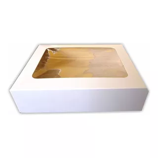 100 Cajas 1/2 Kg. Para Masas Con Visor - 18 X 22 X 5,5cm