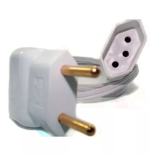 Alargador zapatilla de 1 tomas Murocal Cabo Prolongador color blanco largo  del cable de 1m 10A 127V/220V