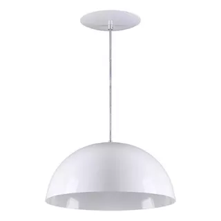 Luminária T&t Iluminação Meia Lua Cor Branco-brilhante 110v/220v