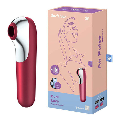 Satisfyer Dual Love - Vibrador con vibración y succión, color rosa oscuro