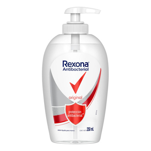 Jabón líquido Rexona Antibacterial Original con dosificador 250 ml