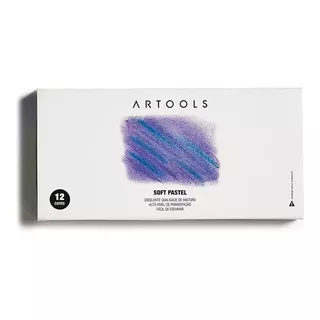 Giz Pastel Seco Artools Soft Pastel Com 12 Cores