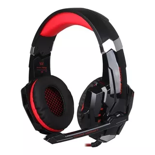 Audífonos Gamer Inalámbricos Kotion Each G9000 Black Y Red Con Luz Led