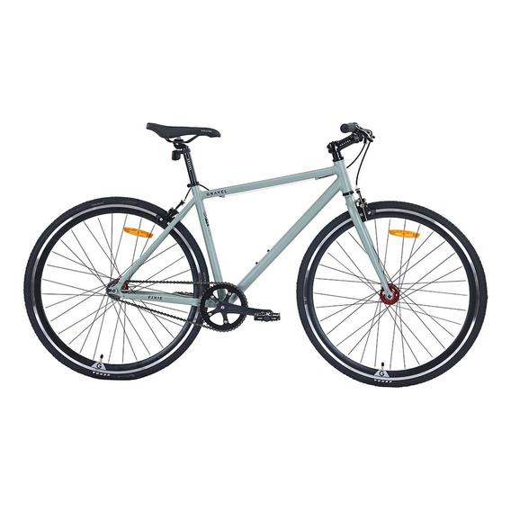 Bicicleta Gravel Fixie R700c Aluminio Color Verde Tamaño Del Cuadro 54