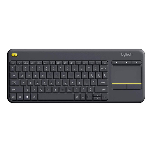 Teclado inalámbrico Logitech K400 Plus QWERTY inglés UK color negro