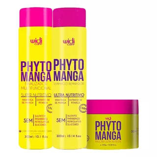 Kit Widi Manutenção Phyto Manga Shampoo Finalizador Máscara