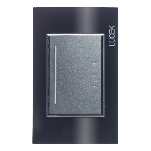 Placa Cristal Negro 1 Interruptor Escalera 3mod Lucek B52975 Corriente nominal 16 A Voltaje nominal 250V