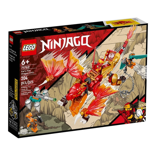 Lego® Ninjago- Dragón Del Fuego Evo De Kai (71762) Cantidad de piezas 204