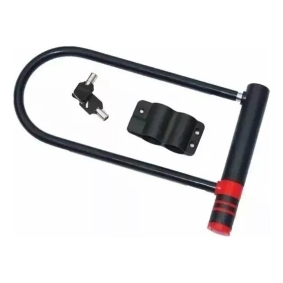 Candado Para Bicicletas Y Moto U Lock Anti Robo Color Negro