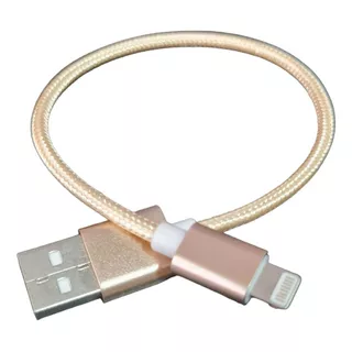 Cable Corto Para iPhone Usb Datos Reforzado Microcentro