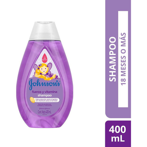 Shampoo Niños Johnson's® Shampoo Fuerza Y Vitamina X 400 Ml.