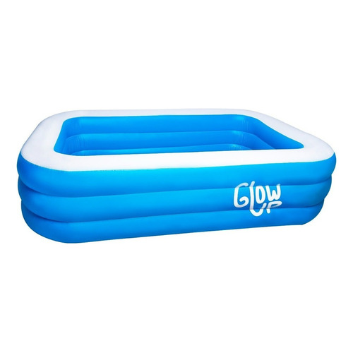 Piscina inflable rectangular GlowUp R6111 de 210cm x 150cm x 65cm 850L azul