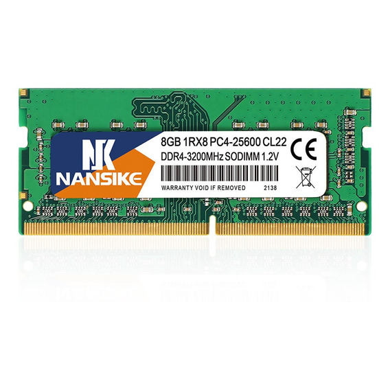 Memoria Ram Nansike 8gb Ddr4-3200 Sodimm Para Laptop Nueva