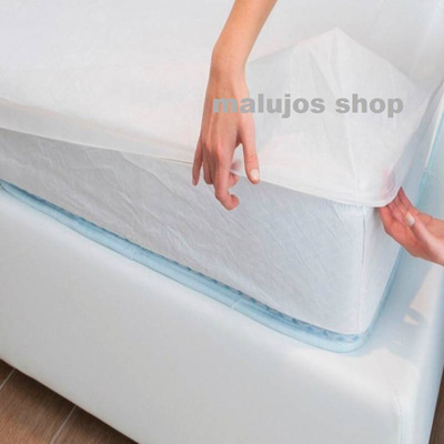 Forro Protector Plástico Antifluidos Cama 1 M