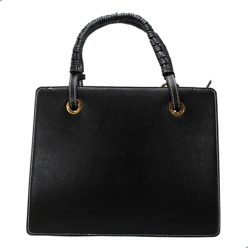 Bolsa Santa Lolla con correa cruzada negra MercadoLibre