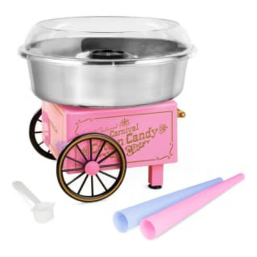Máquina Para Hacer Algodón De Azúcar. Color Rosa
