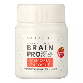 Suplemento Brain Pro Memoria Y Energia Formula Ee Uu