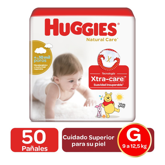 Pañales Natural Care Etap 3 50u - Unidad a $1093