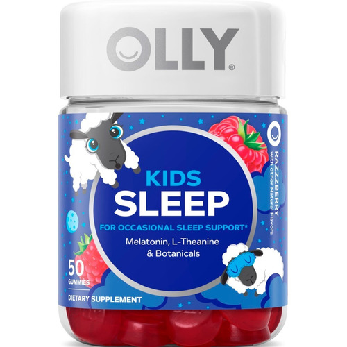 Melatonina Super Premium Niños Olly  Kids 50 Gomitas Zzz Sabor Sabor Frambuesas