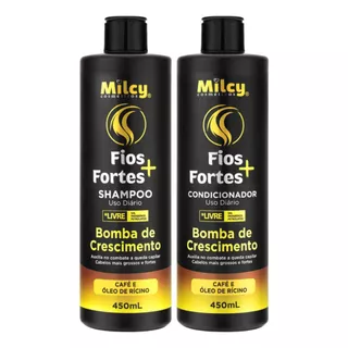 Kit Shamp + Cond Milcy Fios Fortes Bomba Crescimento 450ml